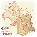 Carte du territoire Scouts et Guides de France - Alp'Isère